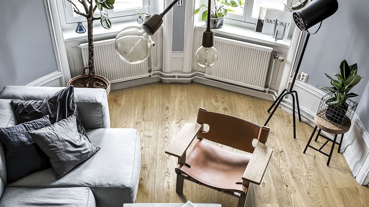 byleilighet med Kährs Aware bio-baserte parkettgulv